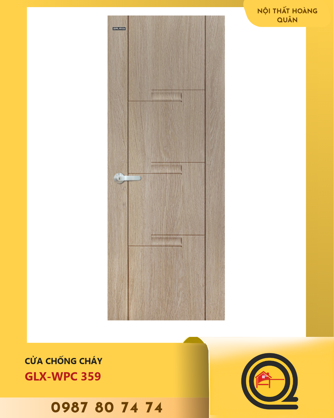 Cửa Nhựa Gỗ WPC GLX-WPC 359